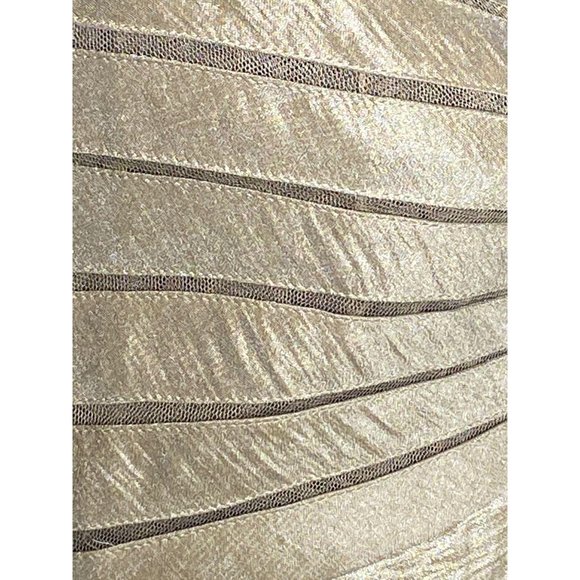 Adrianna Papell Rayon Champaign Cocktail Dress - Picture 9 of 13